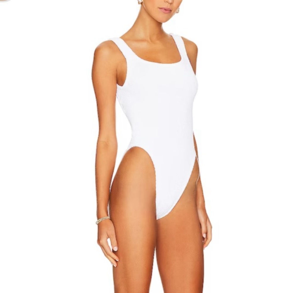 Square Neck One Piece in White